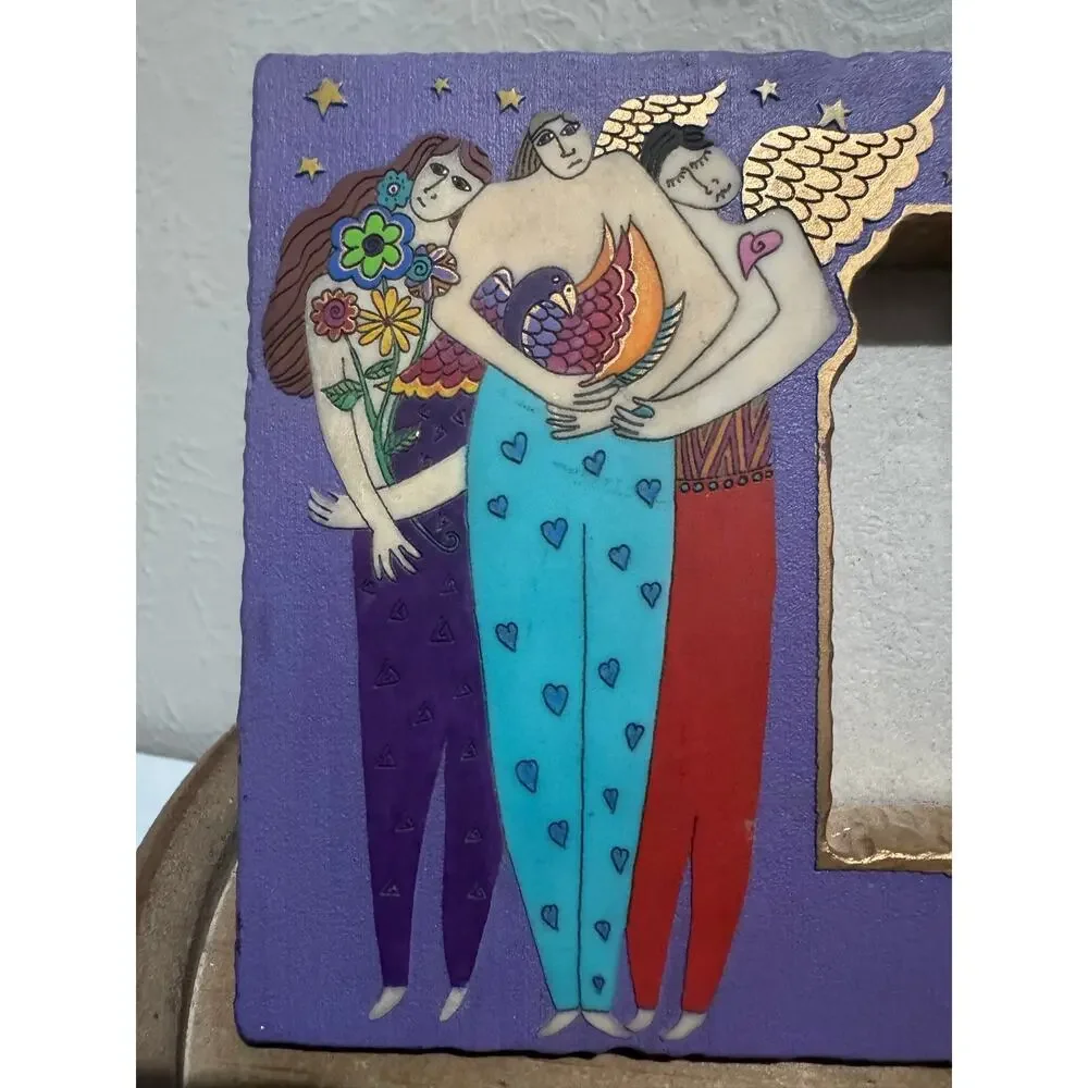 Laurel Burch Gather Wildflowers Angel Resin Frame